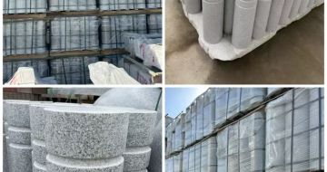 九江 芝麻白花岗岩挡车柱、隔离柱多少钱