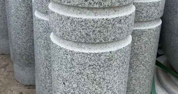 九江 芝麻白花岗岩挡车柱、隔离柱多少钱