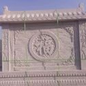 九江 芝麻白花岗岩屏风，照壁，影壁
