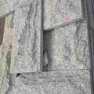 九江 芝麻白自然面花岗岩成品板