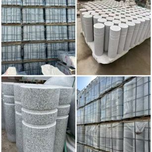 九江 芝麻白花岗岩挡车柱、隔离柱多少钱