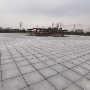 九江 芝麻白火烧面-公园广场地铺效果