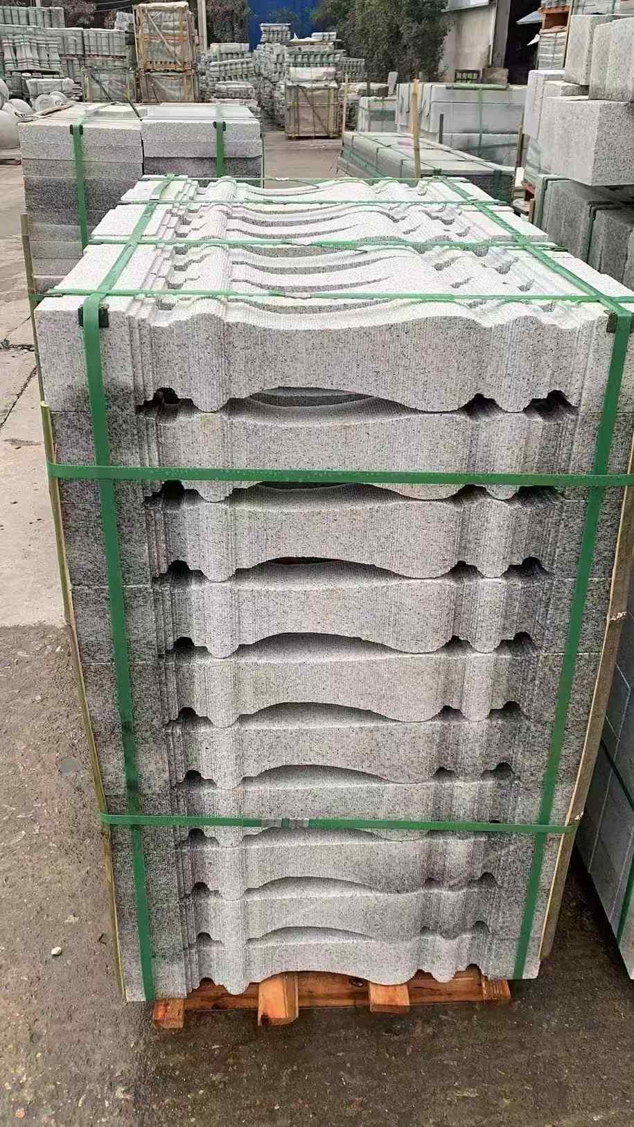 九江 芝麻白方形拉丝面，栏杆花瓶柱