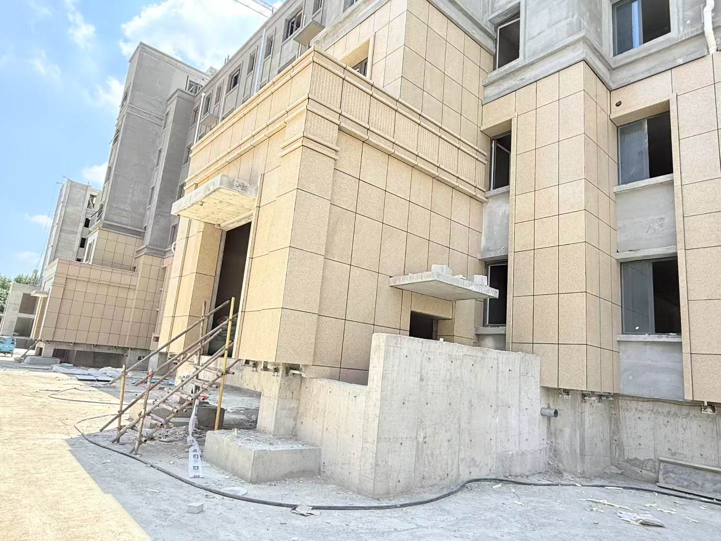 九江 黄金麻干挂，工地实拍