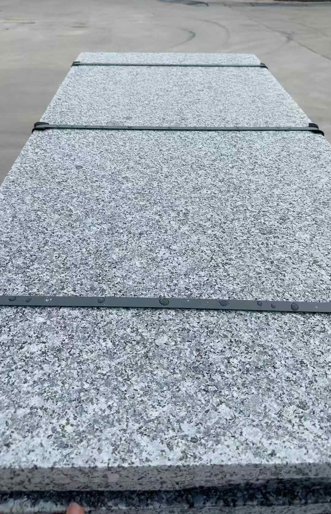 九江 芝麻黑火烧面毛板，条板，半成品