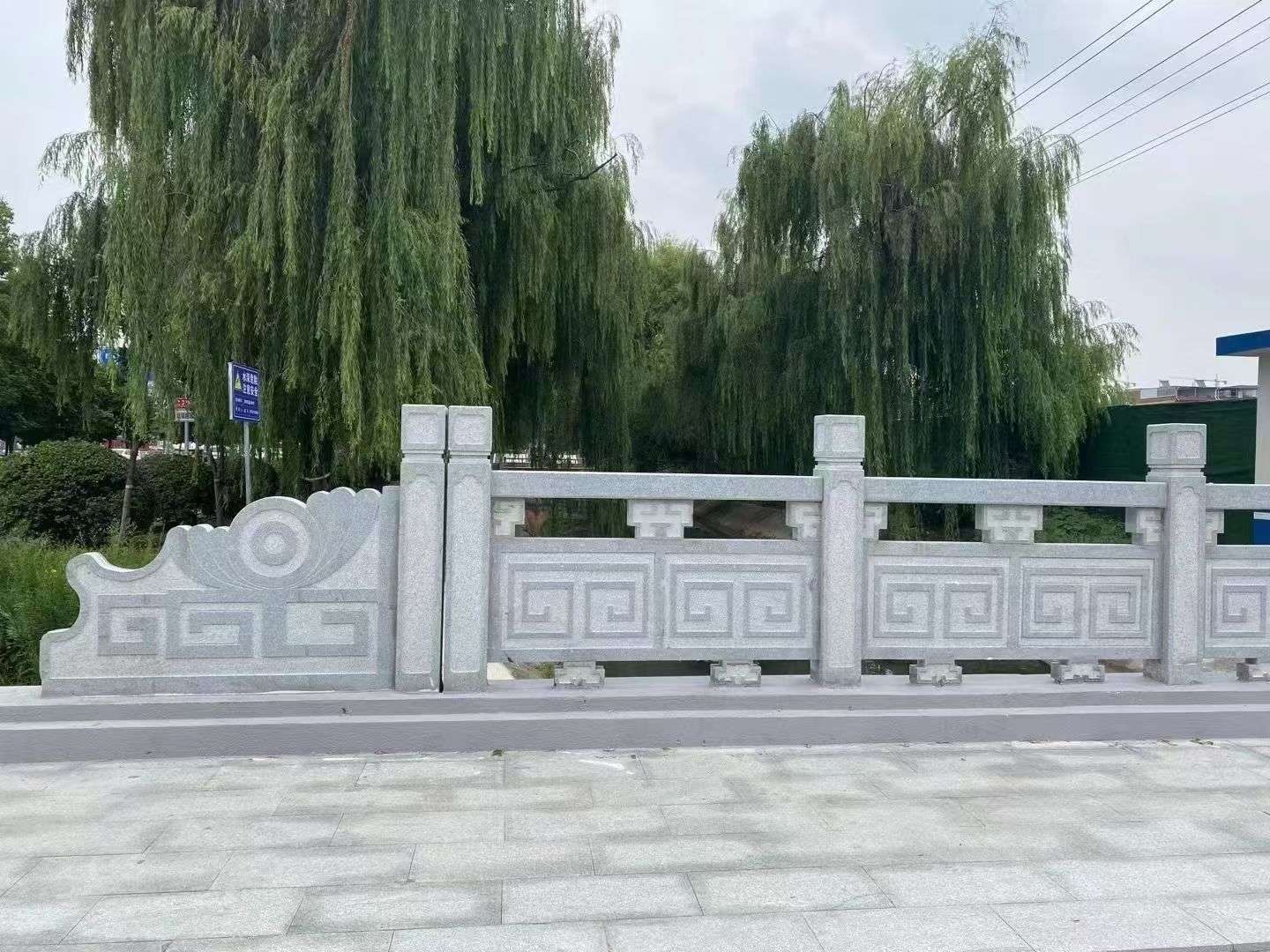 九江 芝麻灰桥栏杆、河道栏杆安装效果