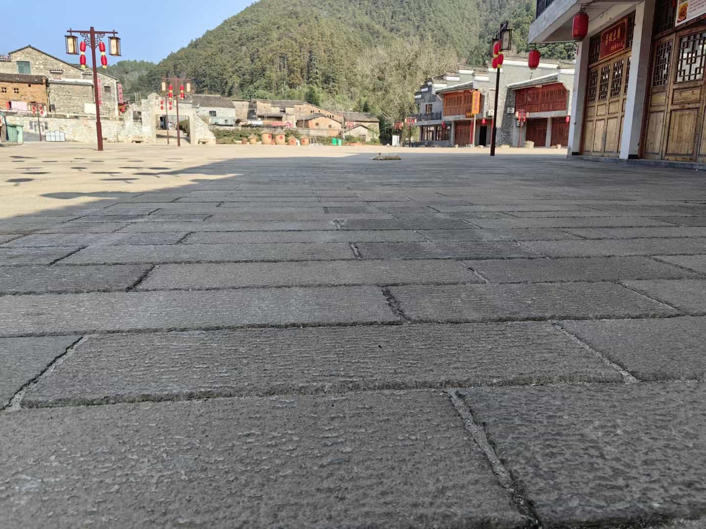 九江仿古石铺装效果