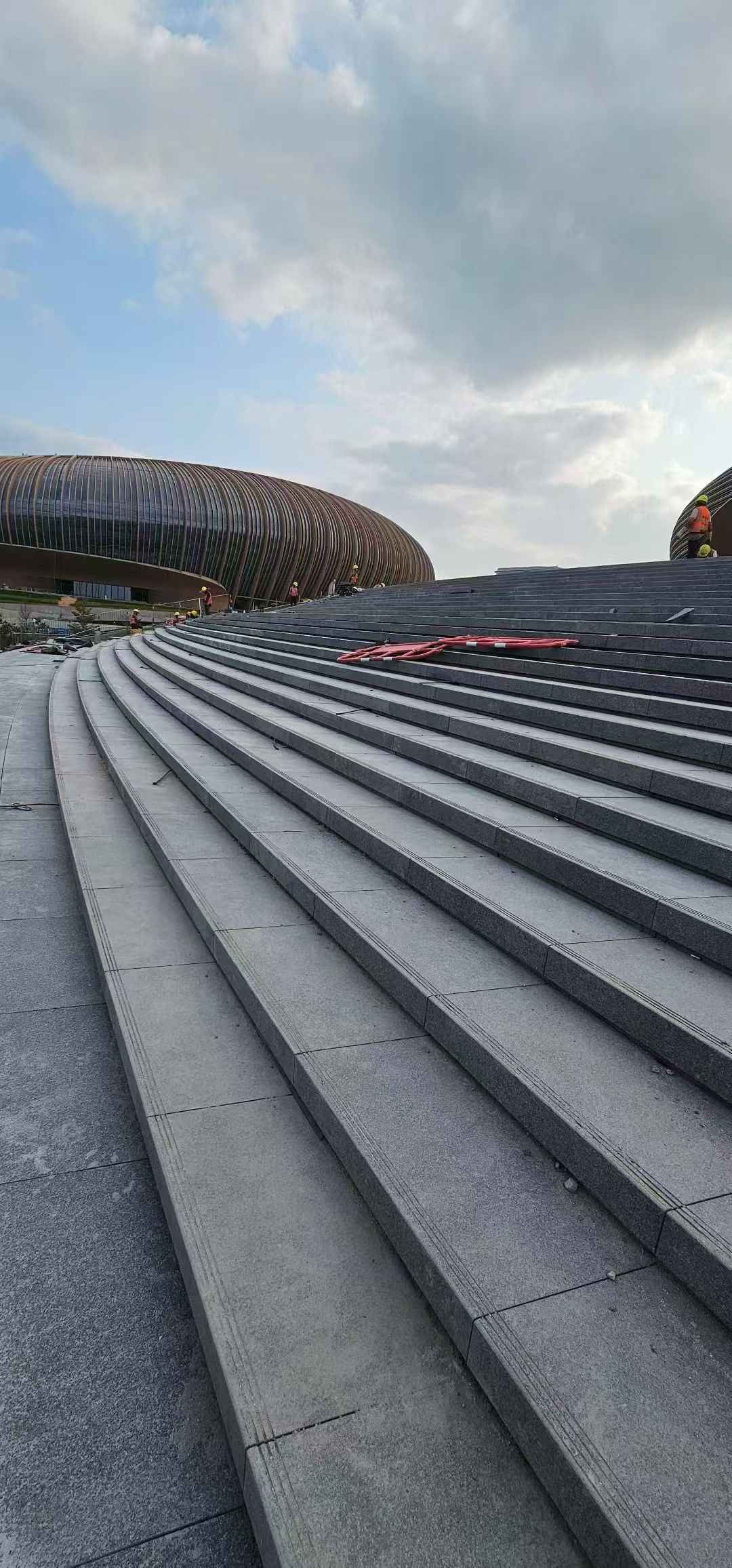 九江 弧形整石台阶铺装效果图